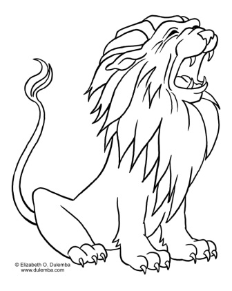 dibujo de leon